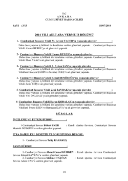 2014 yılı adli ara verme iş b&ouml;l&uuml;m&uuml;