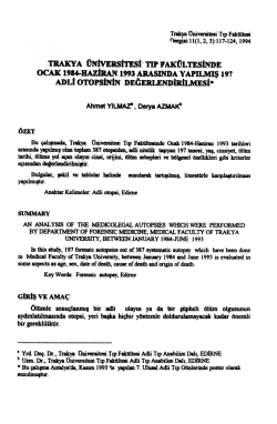 TRAKYA &Uuml; FAK&Uuml;LTEsiNnn