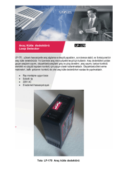 Araç Kütle dedektörü LP-170 RF Loop Detector LP