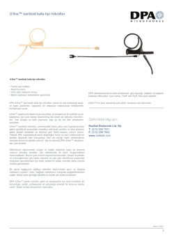 d:fine&trade; kardioid kafa-tipi mikrofon Daha fazla bilgi i&ccedil;in: