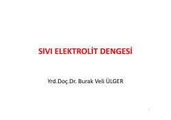 sıvı elektrolit dengesi