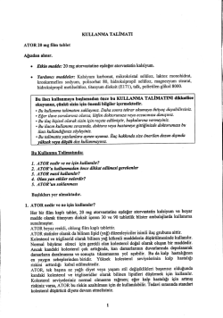 ATOR nedir Ye ne igin kullanrlr?