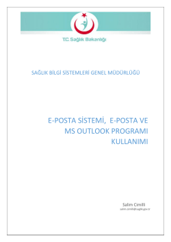 e-posta sistemi, e-posta ve ms outlook programı