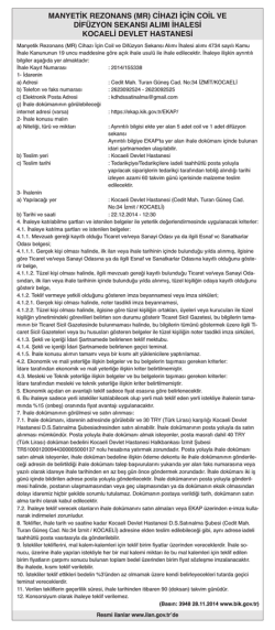MANYETİKREZONANS(MR)CİHAZIİ&Ccedil;İNCOİLVE
