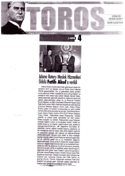 fl&rdquo; n m .. ._ıı . Adana Rotary Meslek Hızmetlerı