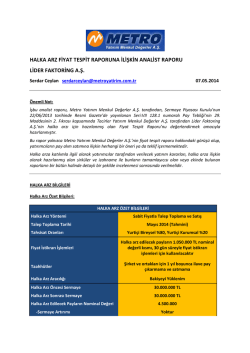 Lider Factoring Fiyat Tespit raporuna İlişkin analist raporu