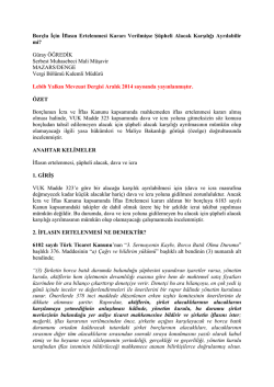 Bor&ccedil;lu İ&ccedil;in İflasın Ertelenmesi Kararı Verilmişse