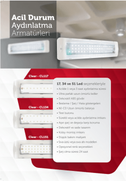 acil durum aydınlatma ve y&ouml;nlendirme armat&uuml;rleri