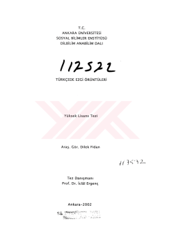 /l7-52L - Ankara Üniversitesi Açık Erişim Sistemi