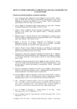 2013-2014 Akademik Yılı Faaliyetleri