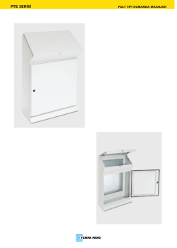 PTE SERİSİ PuLT TIPI KUMANDA MAsALAııı