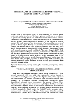 determinants of commercial property rental growth in