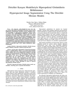 Dirichlet Karısım Modelleriyle Hiperspektral