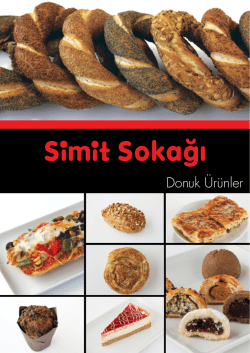 Donuk &Uuml;r&uuml;n Kataloğu - Simit Sokağı