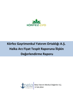 K&ouml;rfez Gayrimenkul Yatırım Ortaklığı A.Ş