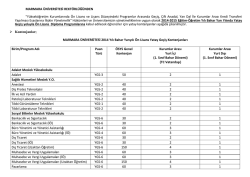 Y&uuml;ksek&ouml;ğretim Kurumlarında &Ouml;n Lisans ve Lisans D&uuml;zeyindeki