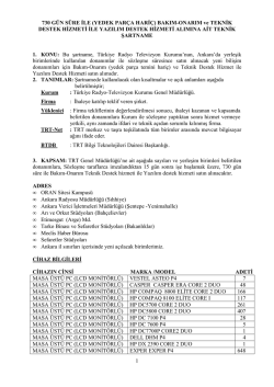 2013-191927 teknik destek bakım onarım hizmeti teknık