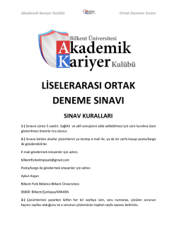 Sınavı indirmek i&ccedil;in tıklayınız.