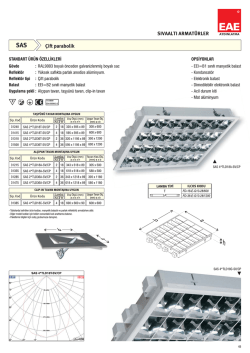 sas prizmatik - EAE Aydınlatma