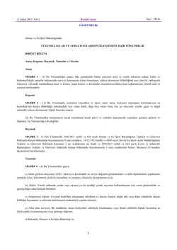 Y&uuml;zeysel Sular Ve Yeraltı Sularının İzlenmesine Dair