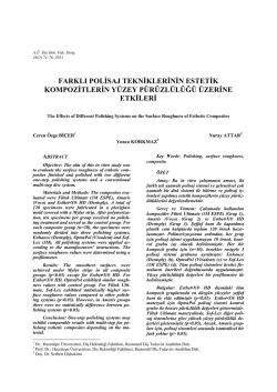 PDF - Ankara &Uuml;niversitesi Dergiler Veritabanı