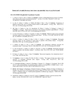 2013-2014 Akademik Yılı Faaliyetleri