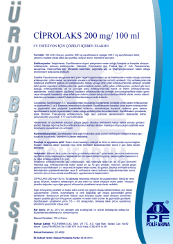 CİPROLAKS 200 mg/ 100 m1 - Polifarma İla&ccedil; San. ve Tic. A.Ş.