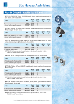 S&uuml;s Havuzu Aydınlatma