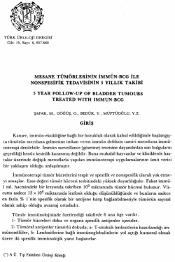 Tam Metin (PDF) - Turkish Journal of Urology