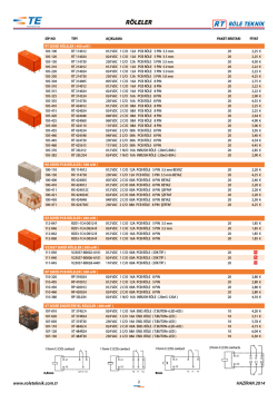 g&uuml;ncel fiyat listesi