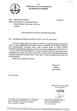 linki tıklayınız. - Yenimahalle Rehberlik Araştırma Merkezi