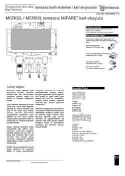 MCR OEM &Uuml;r&uuml;n Datasheet