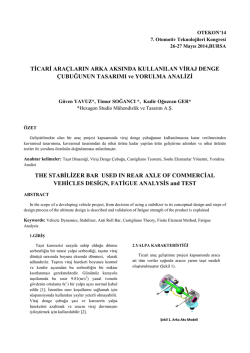 TİCARİ ARA&Ccedil;LARIN ARKA AKSINDA