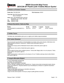 Devcon SF Plastik &Ccedil;elik 5 Dakika Epoksi