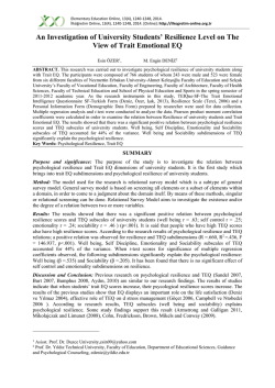 An Investigation of University Students