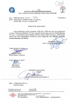 sf ( -/ - Antalya Belediyesi
