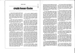 Politik Roman &Uuml;zerine