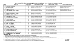 2013-2014 EĞİTİM &Ouml;ĞRETİM YILI BAHŞİLİ H.HİDAYET DOĞRUER