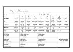 Ders programları i&ccedil;in tıklayınız