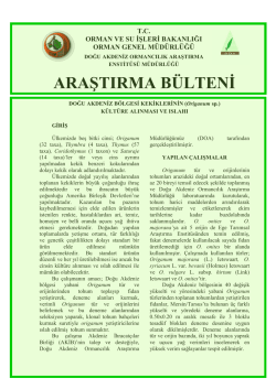 Doğu Akdeniz B&ouml;lgesi Kekiklerinin (Origanum sp.)