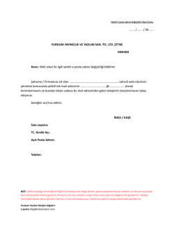 Dilek&ccedil;e &ouml;rneği i&ccedil;in tıklayınız.