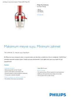 Product Leaflet: 700 W QuickClean 2 L, XL boru Katı meyve sıkacağı