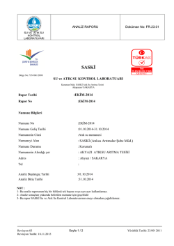 ekim 2014 akyazı rapor