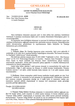 Katı Yakıt Numune Alma