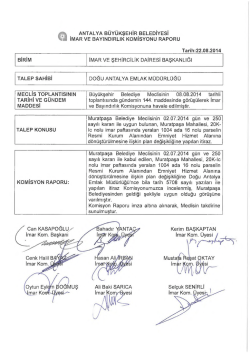 G&uuml;ndemin 57.Maddesi - Antalya Belediyesi