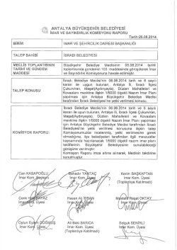 G&uuml;ndemin 18.Maddesi - Antalya Belediyesi