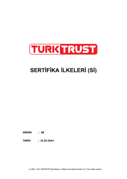 SERTİFİKA İLKELERİ (Sİ)