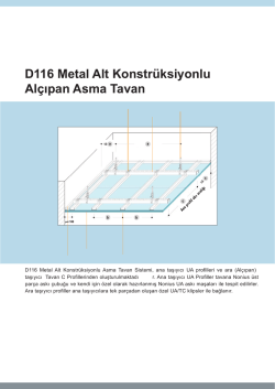 D 116.indd - Teknika Yapı, Asma Tavan, Metal Asma Tavan