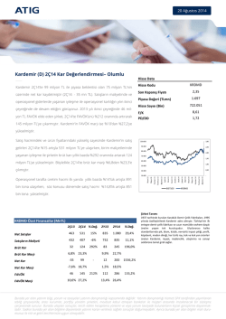 Kardemir (D) 2&Ccedil;14 Kar Değerlendirmesi&ndash; Olumlu