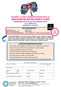 D&Uuml;NYANIN EN B&Uuml;Y&Uuml;K SANAYi FUARI